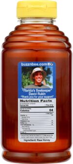 Buzzn Bee Raw Florida Honey - Unpasteurized and Unfiltered (Orange Blossom, 1.5 Pound) - Image 2
