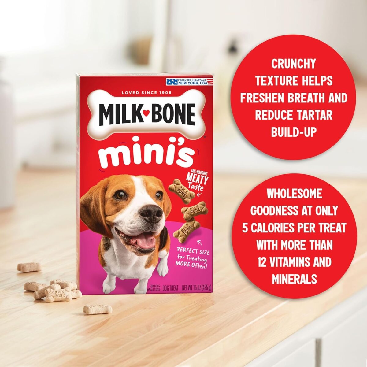 Milk-Bone Mini's Original Dog Biscuits, 15 Ounce (Pack of 6) - Image 5