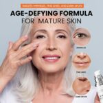 Super Vitamin C Face Serum for Mature Skin: All-In-One Hydrating Anti-Aging Formula - Vitamin C, Hyaluronic Acid, Vitamin E, Caffeine - Face Lift Serum for Wrinkles, Dark Spots - 1.7 fl. oz. - Image 2