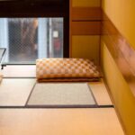 Bamboo Rug Woven Straw Seat Cushion Japanese Style Rattan Futon Sitting Pad Tatami Floor Pillow for Zen Garden Yoga Practice or Buddha Meditation Light Brown Japanese Tatami Mat - Image 2