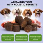 ONLY NATURAL PET Senior Brain Wellness Dog Chews - Small, Medium & Large Breeds, Toothless & Geriatric Dogs, Soft Chicken & Bacon Flavor Snacks, Baked Treats - 60 Count - Image 4
