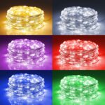 WATERGLIDE 24 Pack Fairy Lights Battery Operated (Included), 6.5ft 20 LED Mini String Lights, Waterproof Silver Wire Firefly Starry Lights for DIY Wedding Christmas Party Mason Jars Decor, Multicolor - Image 2