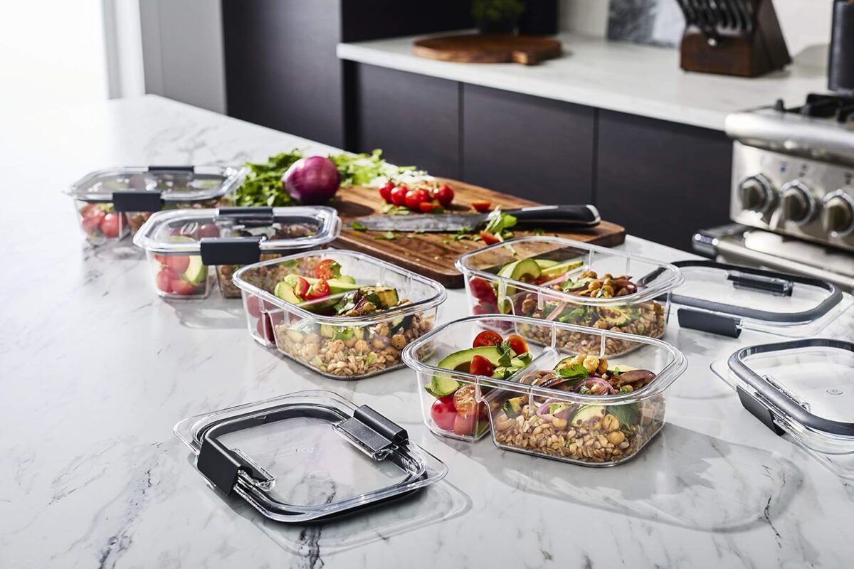 Rubbermaid Brilliance Meal Prep Containers, 2-Compartment Food Storage Containers, 2.85 Cup, 5-Pack - Image 10