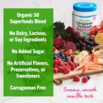 Orgain Organic Vegan Protein + 50 Superfoods Powder, Vanilla Bean - 21g Plant Based Protein, 8g Prebiotic Fiber, No Lactose Ingredients, Gluten Free, No Added Sugar, 1.12 lb (Packaging May Vary) - Image 6