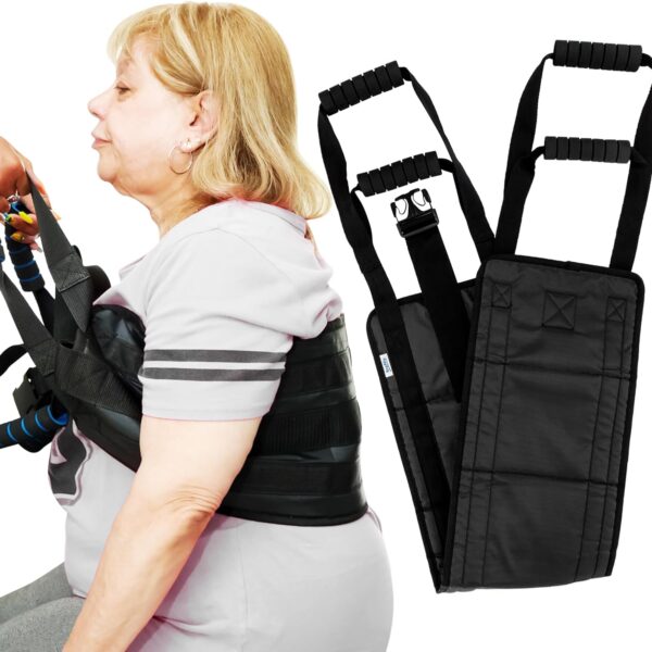 35 Inch Lift Assist for Elderly - Transfer Sling for Elderly and Disabled, Gait Belt to Help Lift Elderly, Senior Lift Assist Devices, Patient Lift Mobility Equipment for Elderly