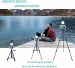 Vlogging Kit for iPhone, Vlogging kit for Android Phone,YouTube Starter Kit with Two Tripods Light Microphone Remote and Jack Adapter - Image 2