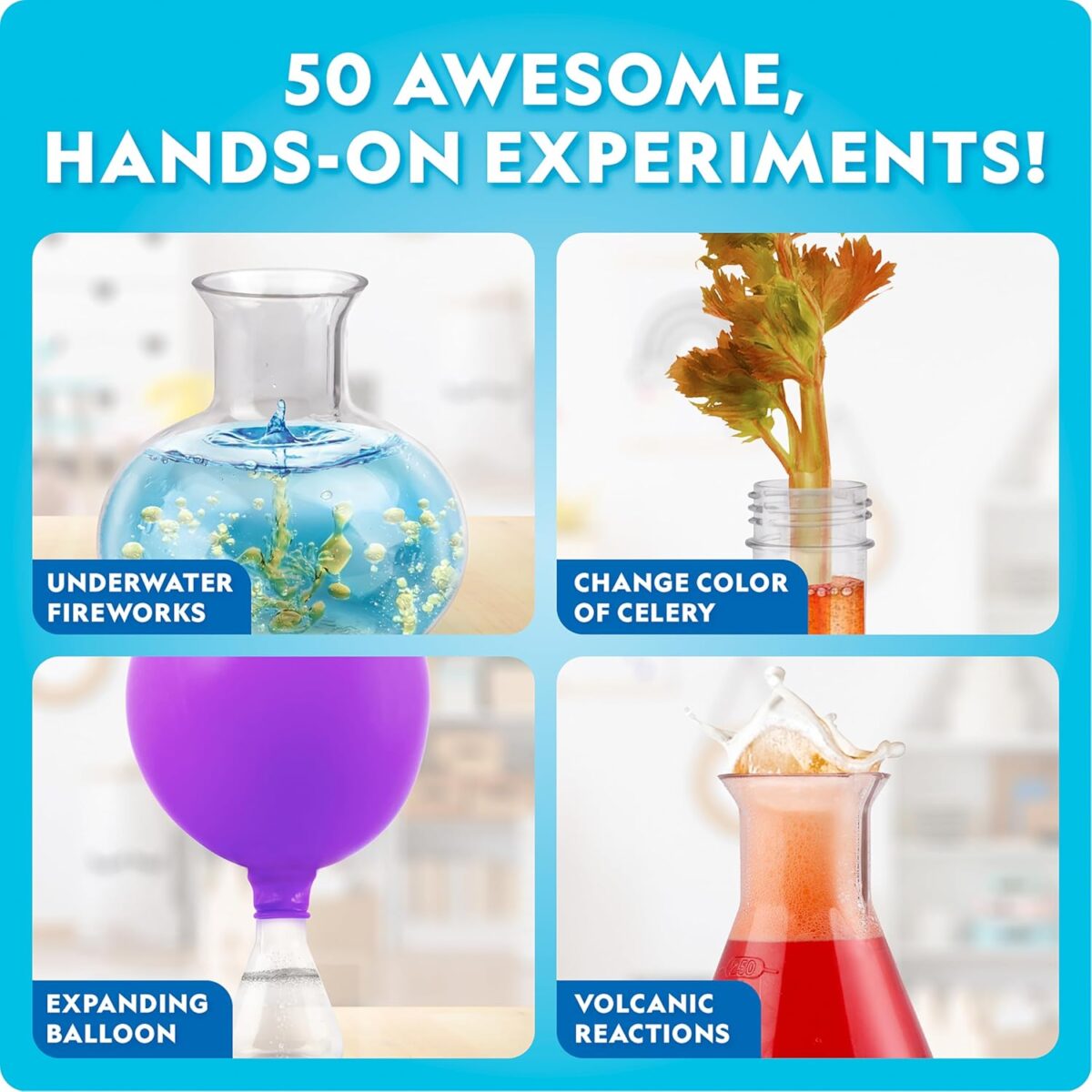 National Geographic Kids Junior Chemistry Set - Complete Early Learning Lab Kit with 50 Science Experiments for Kids and 20+ Lab Tools, Kids Chemistry Set, Science Experiments for Kids 4-6 - Image 4