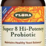 Flora - Super 8 Hi Potency Probiotics 60 Count - Healthy Yeast Balance & Digestive Health - For Men & Women - 42 Billion CFU, Raw, Gluten Free - Up to 2 Month Supply