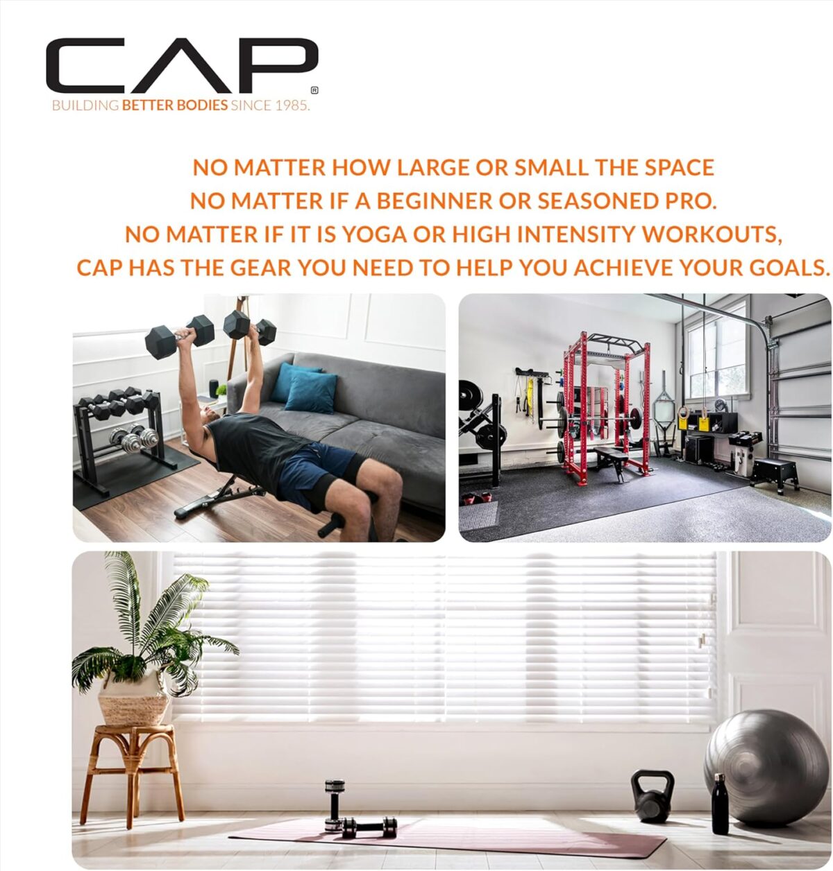 CAP Barbell All Purpose Folding Anti Tear Exercise Training Aerobic Fitness Gym & Gymnastics Balance Mat | Multiple colors - Image 7