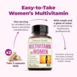 Multivitamin for Women - Daily Womens Multivitamin & Multimineral with Vitamin A, C, D, E, B12, Zinc & More. Essential Vitamins for Women for Energy, Focus, Hair Growth & Overall Health. 60 Capsules - Image 8