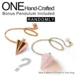 Copper Dowsing Rod - 99.9% Pure Copper - Water Divining Witching, Energy Healing, Paranormal, Ghost Hunting, Gold, Yes No Questions. Instructions and Bonus Pendulum - 5x13 Inch Divining rods - Image 3