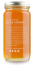Bee Harmony American Raw Wildflower Honey, 12 OZ (Pack of 2 Jars) - Image 8