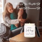 Shqiueos Sympathy Gifts for Loss of Loved One-No Words Just Hugs 7oz Lavender Scented Candle, Bereavement Gift Idea, Memorial, Grief, Thinking of You, Get Well, Comfort Condolence Gift (White) - Image 7