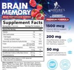 Brain Supplement Gummies for Concentration Memory & Focus Support - Brain Clarity Health with B6 B12, Phosphatidylserine, Coffee Extract, Nootropics Cognitive Vitamins for Adults - 60 Vegan Gummies - Image 2
