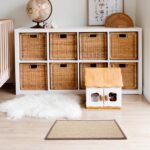 Bamboo Rug Woven Straw Seat Cushion Japanese Style Rattan Futon Sitting Pad Tatami Floor Pillow for Zen Garden Yoga Practice or Buddha Meditation Light Brown Japanese Tatami Mat - Image 3