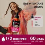 USDA Organic Vitamin B-Complex B5 Pantothenic Acid | B12 Methylcobalamin | B1 Thiamine | B6 Pyridoxine | B7 Biotin | B9 Folic | B3 Niacinamide - B Complex Liquid Drops, Made in USA Supplement, 2fl oz - Image 7
