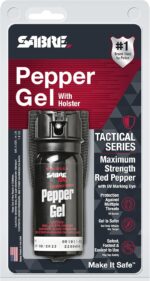 SABRE Tactical Pepper Gel With Belt Holster For Easy Carry, Maximum Police Strength OC Spray, Quick Access Fast Flip Top Safety, Tactical Design For Security Professionals, 1.8 fl oz - Image 6