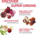 Country Farms Organic Super Greens Berry Flavor, 50 Organic Super Foods, Packed with Fiber, USDA Organic Drink Mix, Fruits, Vegetables, Mushrooms & Probiotics, Supports Energy, 5g Fiber - Image 4