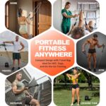 Resistance Bands, Exercise Bands with Handles, Fitness Bands, Workout Bands with Door Anchor and Ankle Straps, for Heavy Resistance Training, Physical Therapy, Shape Body, Yoga, Home Workout Set - Image 6