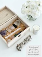 Healing Crystals Kit - Chakra Stones Crystal Starter Set | Sage Smudge Kit and Relaxation Candle | Protection + Meditation with Wooden Reiki Box for Gifts - Image 4