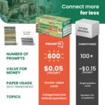 600 Conversation Cards for Families – Fun Convo Starters Card Game for Adults and Children – Road Trip Must Have Travel Activity to Get to Know Your Family – Kids Dinner Time - Image 3