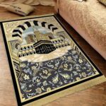 Premium Islamic Muslim Prayer Rug, Padded Muslim Prayer Mat for Men & Women, Soft Islamic Prayer Carpet Mat for Ramadan Eid Wedding Birthday Graduation, Great Ramadan Gifts, 31.5 x 47.2 inches - Image 2