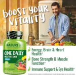 NATURELO Mens Multivitamins - One Daily Multivitamin for Men with Vitamins, Minerals & Organic Whole Foods, Boost Energy & Health, Non-GMO, 120 Vegetarian Capsules - Image 8