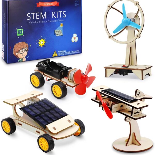 STEM Kits for Kids Ages 8-10-12-14, Stem Toys For Boys Age 8-12, Science Projects For Kids Ages 8-12, Solar Car Building Kits for Boys, Activities Engineering Kit, Gifts For 8 9 10 11 12 Year Old Boys