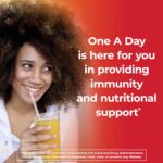 One A Day Adult Triple Immune Support* Complete Multivitamin, Supplement with Vitamins C, Vitamin D, & Zinc, 100 Count - Image 2