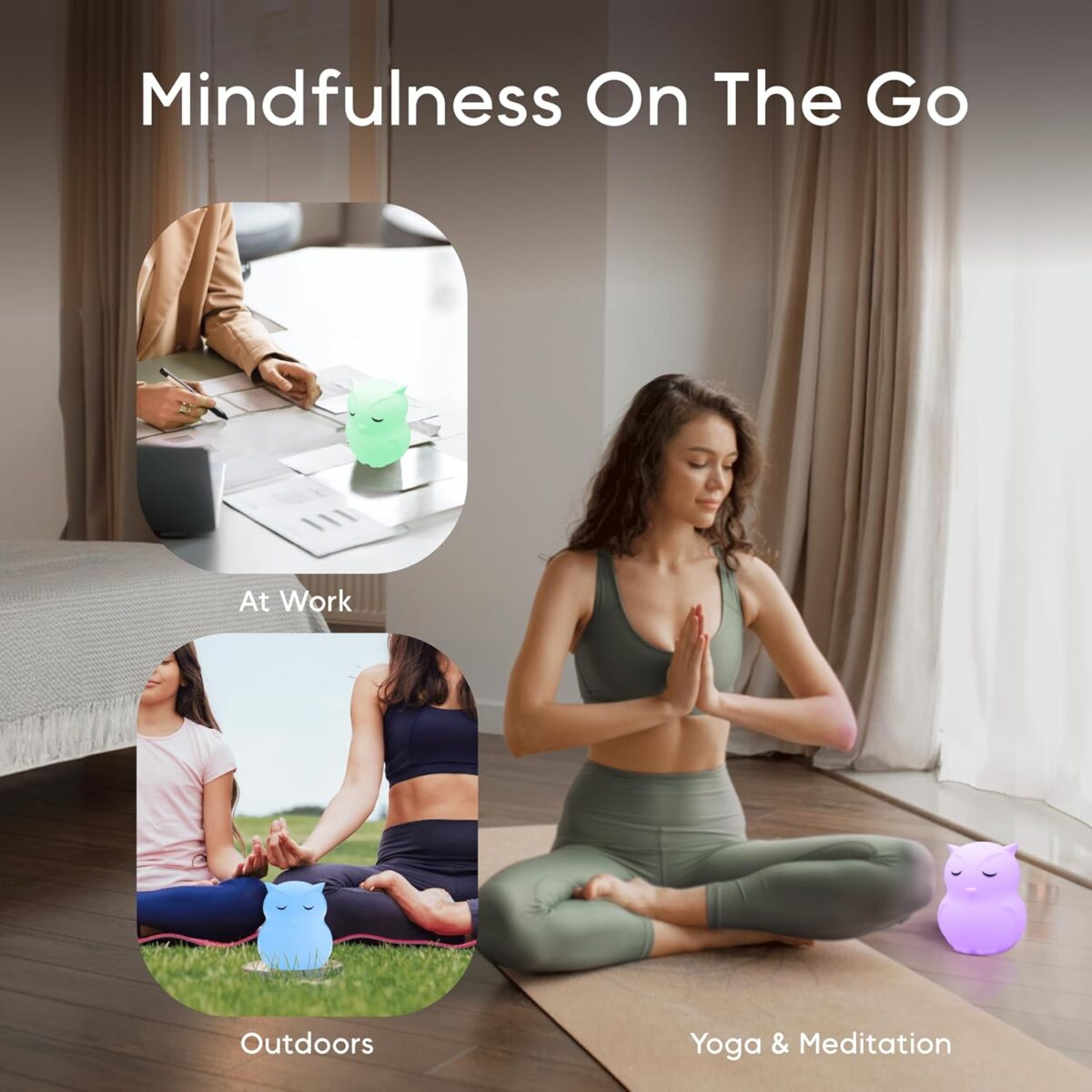 Breathing Pal 'Ollie'- Mindfulness Breathing Light, Guided Visual Meditation Breathing Light, Anxiety Relief Items for ADHD/Calm Down Corner/Meditation/Sleep Aid for Adult&Kid - Image 5