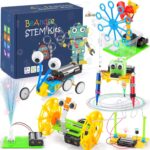 STEM Robotics Science Kits for Kids Age 8-12 8-10, STEM Toys for Boys Girls 6-8, Build Robot Building Kit Science Experiments Engineering Projects STEAM Activities Gifts 6 7 8 Year Old Boy Toys Crafts