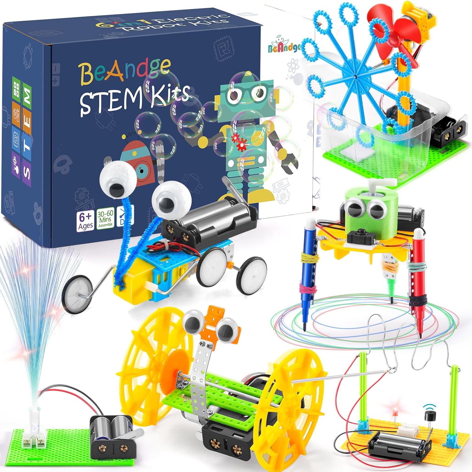 81BdUk2H8OL._AC_SL1500_.jpg STEM Robotics Science Kits for Kids Age 8-12 8-10, STEM Toys for Boys Girls 6-8, Build Robot Building Kit Science Experiments Engineering Projects STEAM Activities Gifts 6 7 8 Year Old Boy Toys Crafts - Image 1