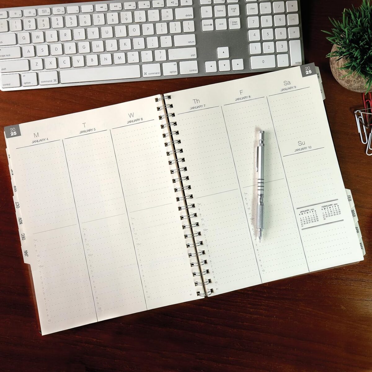 Global Printed Products Essential 8.5"x11" Monthly & Weekly 2024-2025 Planner - (8.5" x 11" - June 2024 Through July 2025) - Image 6