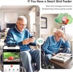 Bird Feeder with Camera, Upgraded 1.5L Smart Bird Feeder with AI Identify for 10000 Plus Bird Species, Auto Capture Bird & Real-time Notifications, Ideal Gift for Bird Lovers (Iron Roof) - Image 5