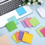 Yinder 24 Pcs Inspirational Sticky Notes with Lines Cute Motivational Sticky Notes Pad Employee Appreciation Gifts Bulk for Teacher Nurse Coworkers Office Supplies 3 x 3''(Dark Color,Appreciation) - Image 4