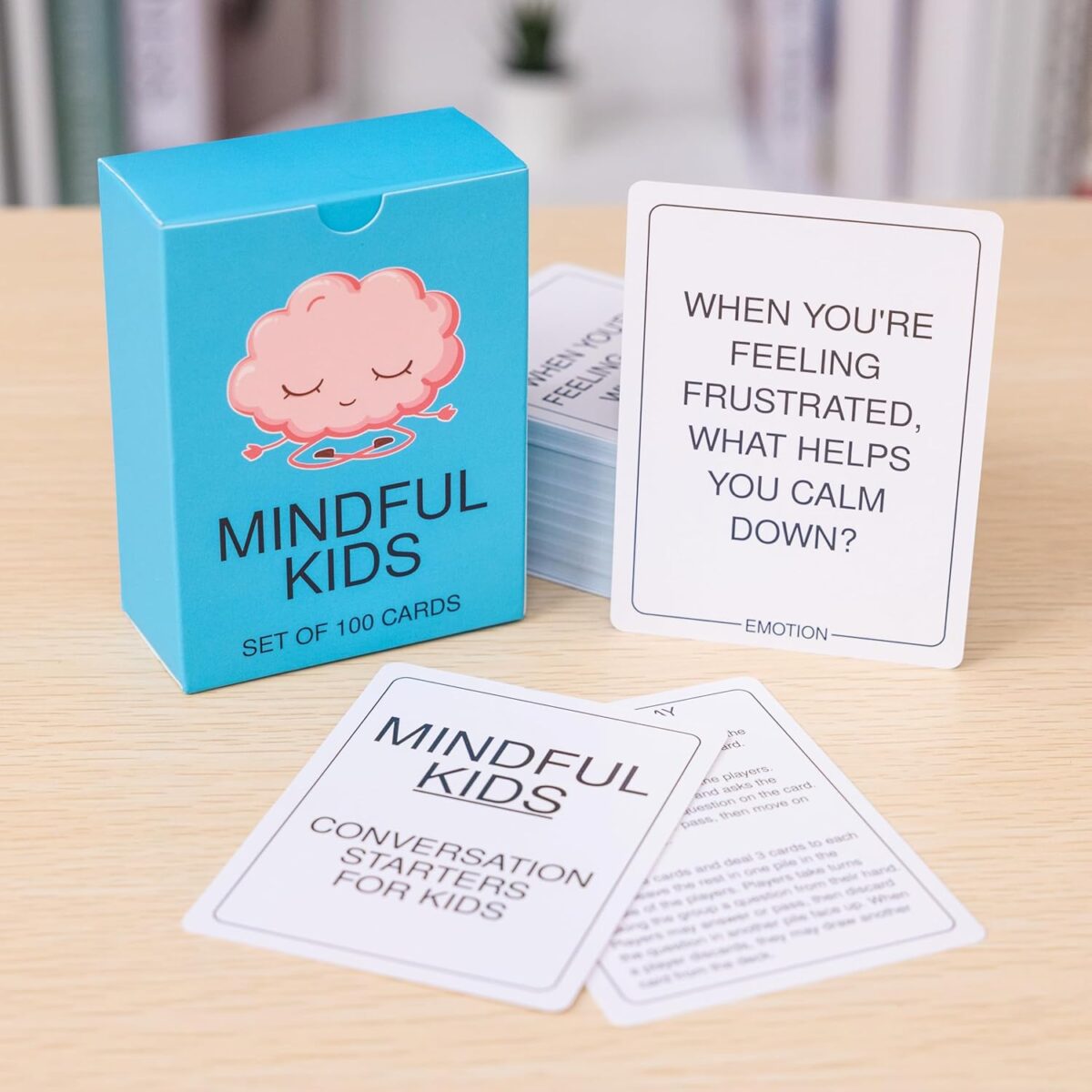 Mindfulness Conversation Starter Cards for Kids | Self Care Inspirational Cards Promote Positive Affirmations to Enable Meaningful Conversations with Kids - Image 2
