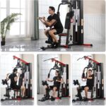 Fitvids Home Gym, Workout Equipment with Leg Press, Exercise Equipment for Home with Pulley System, Home Gym Equipment for Full Body Strength Training, Preacher Curl and Leg - Image 5