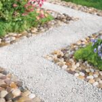 Collections Etc Outdoor Stone Landscape, Garden Border Path Mats, 12" L x 4" W - Set of 4 - Image 2