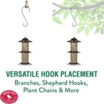 Perky-Pet 325SCOMBO-1SR Large 2-Tier Outdoor Panorama Wild Bird Feeder with Hanging Hook - 4.5 lb Seed Capacity - Image 9
