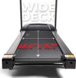 Sunny Health & Fitness Premium Folding Treadmill for Home with Adjustable Incline, Shock Absorption, Digital Monitor, Pulse Sensors, Speed Buttons, Optional Free SunnyFit App Bluetooth Connection - Image 6