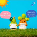 Friendly Veggies – Positive Potato, Emotional Support Pickle, Emotional Support Plush, Positive Crochet Animals, Mini Crochet Animals, Teacher Appreciation Gifts - Image 6