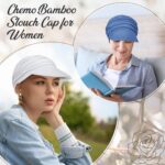 JenPen 4 Pcs Soft Chemo Cancer Hats for Women Breathable Bamboo Baseball Cap Slouch Viscose Hat for Hair Loss Cancer Headwear - Image 5