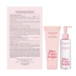 The Face Shop Rice Water Bright Double Cleansing Duo Set with Ceramide, Korean Skin Care, Gentle Face Wash & Pore Control Cleansing Oil, Hydrating, Moisturizing, Vegan Facial Cleanser, Makeup Remover - Image 2