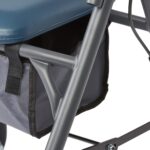 Medline Rollator Walker with Seat and Wheels, Folding Walker for Seniors with Microban Protection, Durable Steel Frame Supports up to 350 lbs, 6 inch wheels, Teal - Image 4