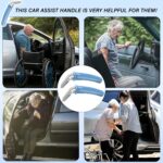 2 Pack Car Door Handle For Elderly Car Handle Assist Portable Vehicle Support Handle For Easy Sit To Stand Assistance Car Door Latch Handle For Seniors And Handicapped Supports Up To 450 Pounds - Image 6