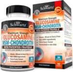 Glucosamine Chondroitin MSM Joint Support Supplement - FSA HSA Approved - Collagen Peptides, Turmeric and Ginger, Hyaluronic Acid, Glucosamine Chondroitin Sulfate - Gluten Free, Non GMO, 180 Capsules