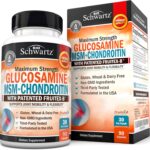 Glucosamine Chondroitin MSM Joint Support Supplement - FSA HSA Approved - Collagen Peptides, Turmeric and Ginger, Hyaluronic Acid, Glucosamine Chondroitin Sulfate - Gluten Free, Non GMO, 180 Capsules