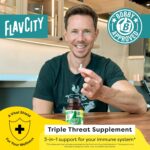 FlavCity Vitamin D3, K2 & Zinc - Triple Threat Supplement - Daily or Seasonal Immune Support - Vitamin D with K2 for Enhanced Absorption - Promote Healthy Bones & Skin (90 Capsules)