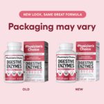 Physician's CHOICE Digestive Enzymes - Multi Enzymes, Bromelain, Organic Prebiotics & Probiotics for Digestive Health & Gut Health - Bloating & Meal Time Discomfort - Dual Action - All Diets - 30 CT - Image 6