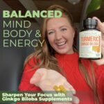 Turmeric Curcumin with Black Pepper and Ginkgo Biloba supplements. Natural Turmeric Supplement with Organic Tumeric to aid Joint Health, Brain Clarity, Focus, Memory, and Concentration. Vegan. 60 Caps - Image 8